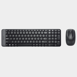 Teclado y Mousse Logitech Inalámbrico MK220 Negro