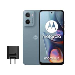 Celular Motorola E15 (64+4GB) Misty Blue